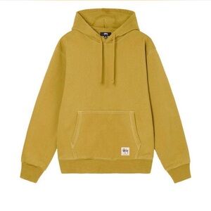 Stussy Men's Yellow Hoodie